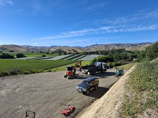 Remediated and levelled site ready for construction