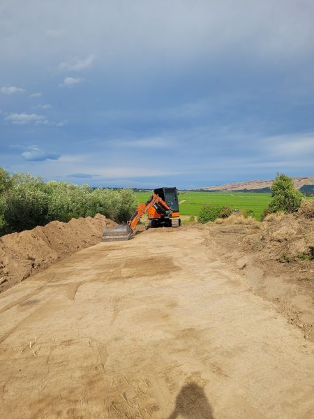 Steep hillside excavation for building platform in Blenheim